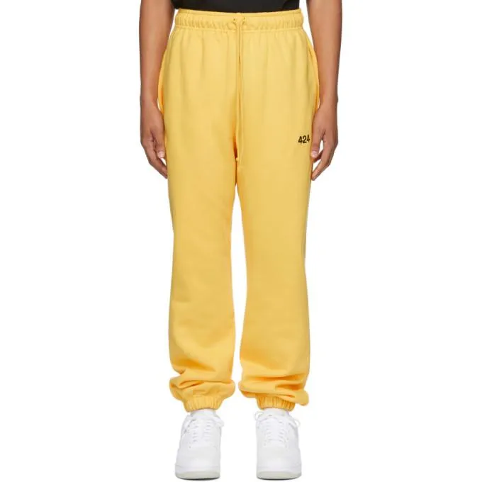 424 Yellow Logo Lounge Pants