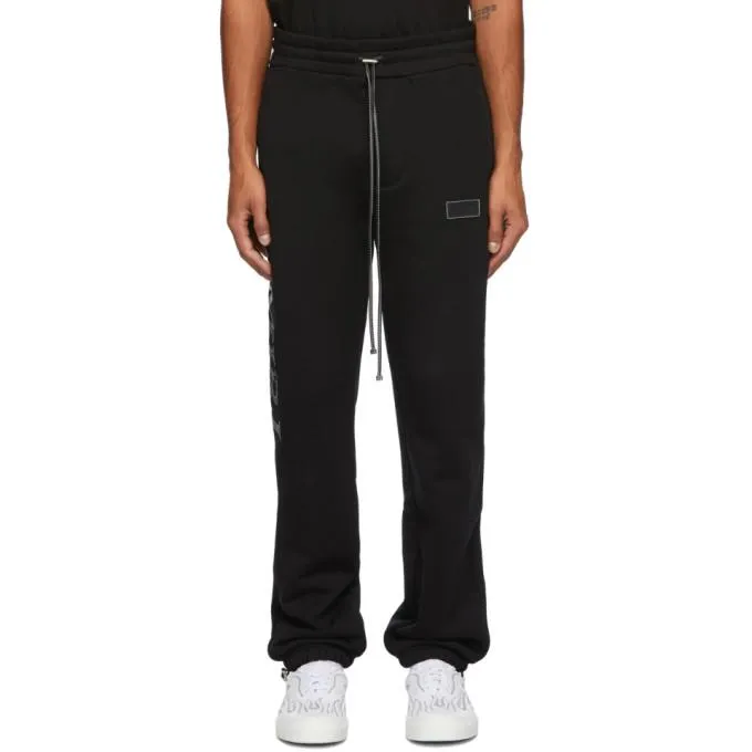 AMIRI Black Stitch Logo Lounge Pants
