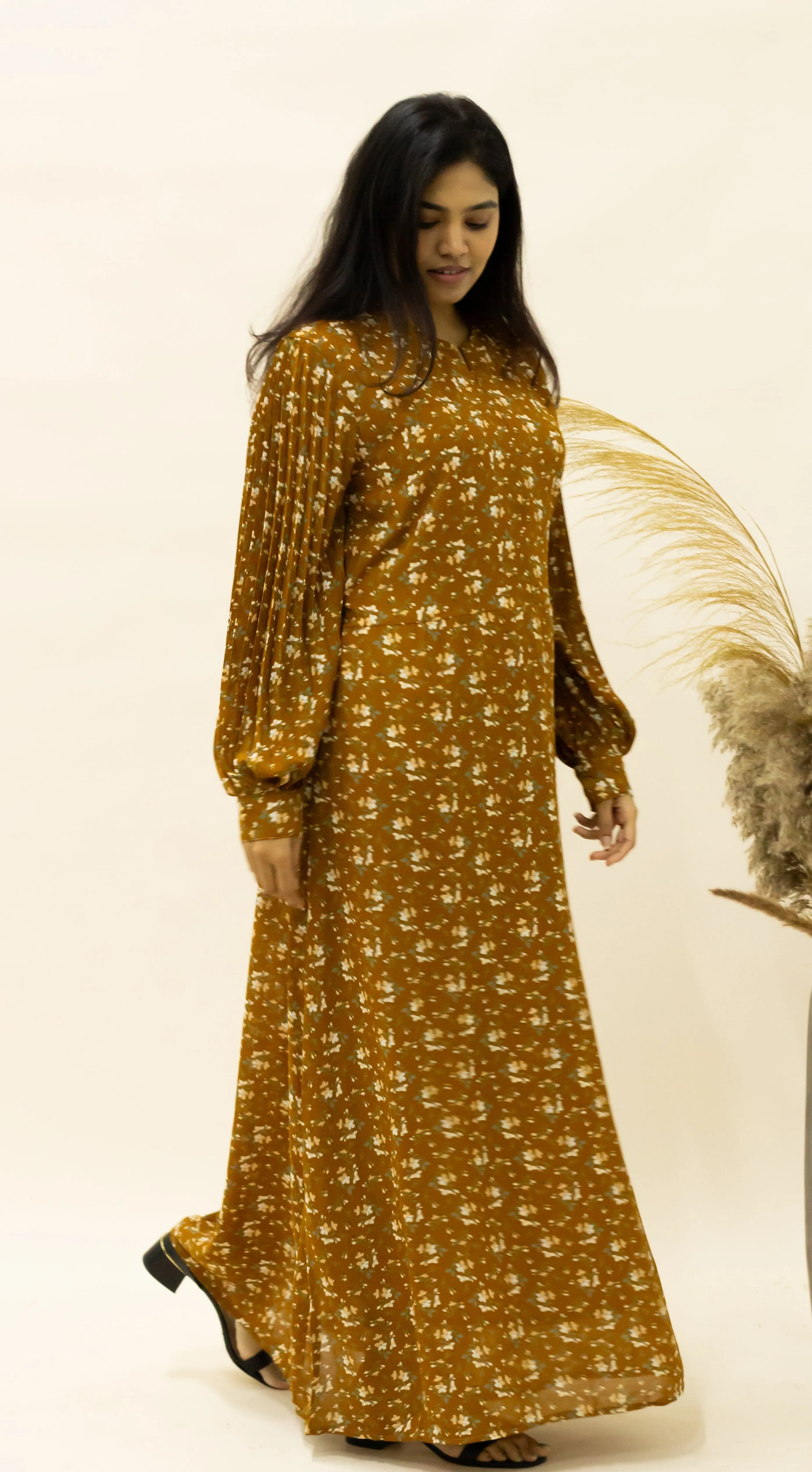 BAIZA MAXI DRESS - CEDAR