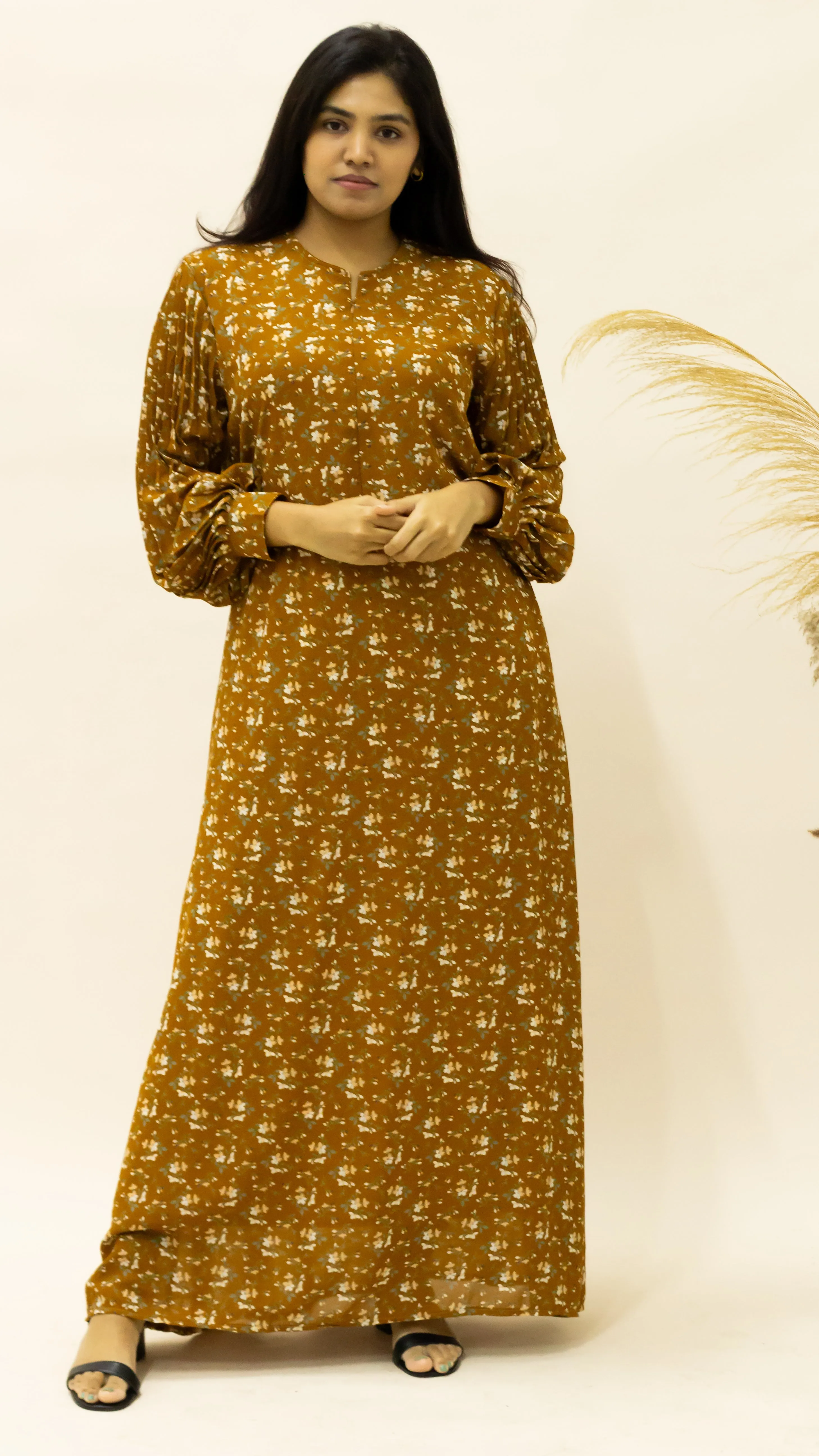 BAIZA MAXI DRESS - CEDAR