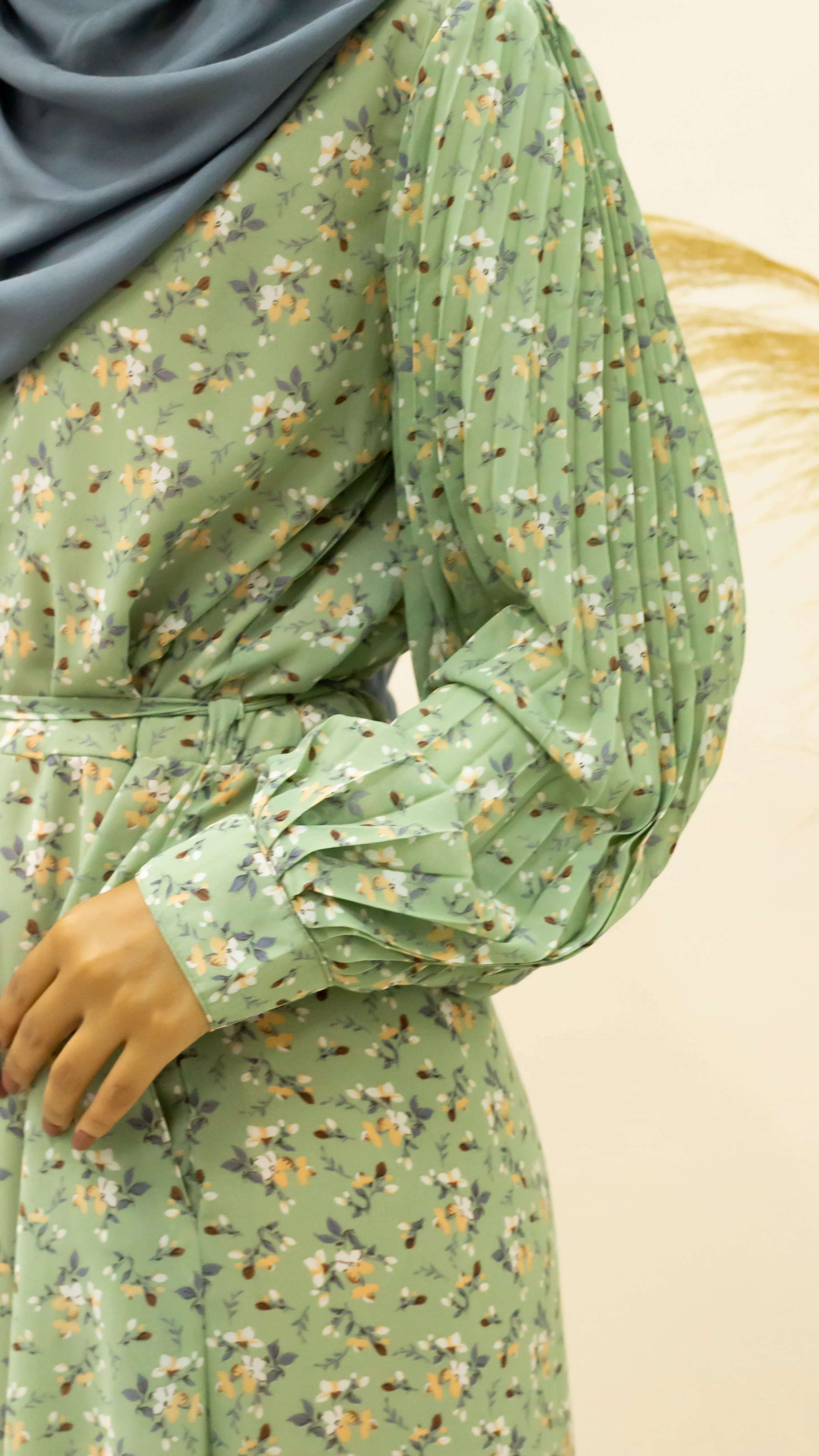 BAIZA MAXI DRESS - SAGE
