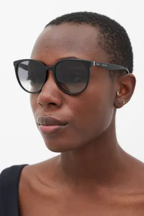 Black Thin Mary Sunglasses