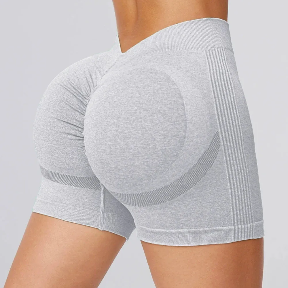 Booty-Boosting V-Back Scrunch Shorts for Yoga & Fitness