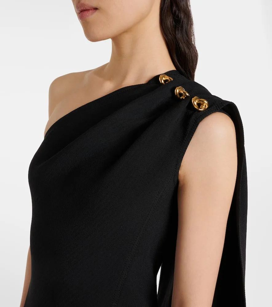 Bottega Veneta One-shoulder cr√É¬™pe midi dress