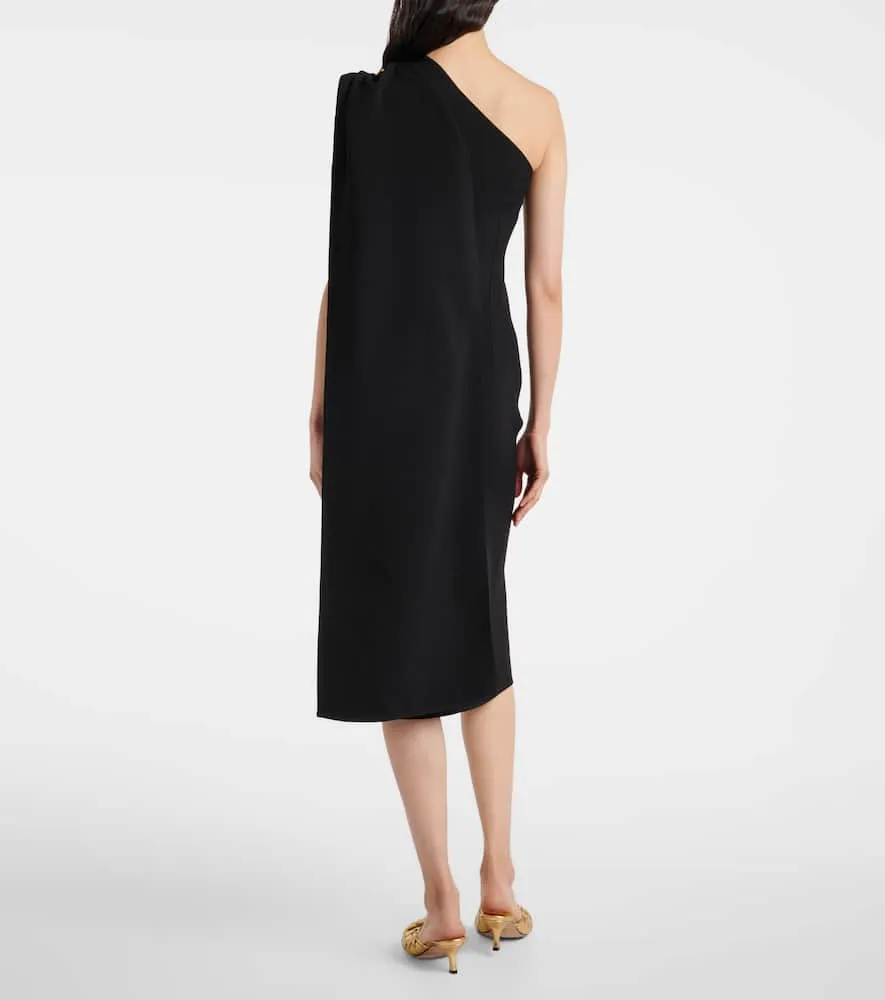Bottega Veneta One-shoulder cr√É¬™pe midi dress