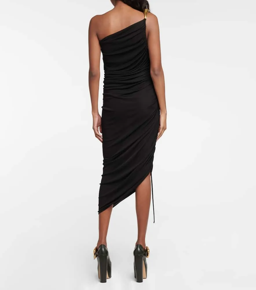 Bottega Veneta One-shoulder midi dress