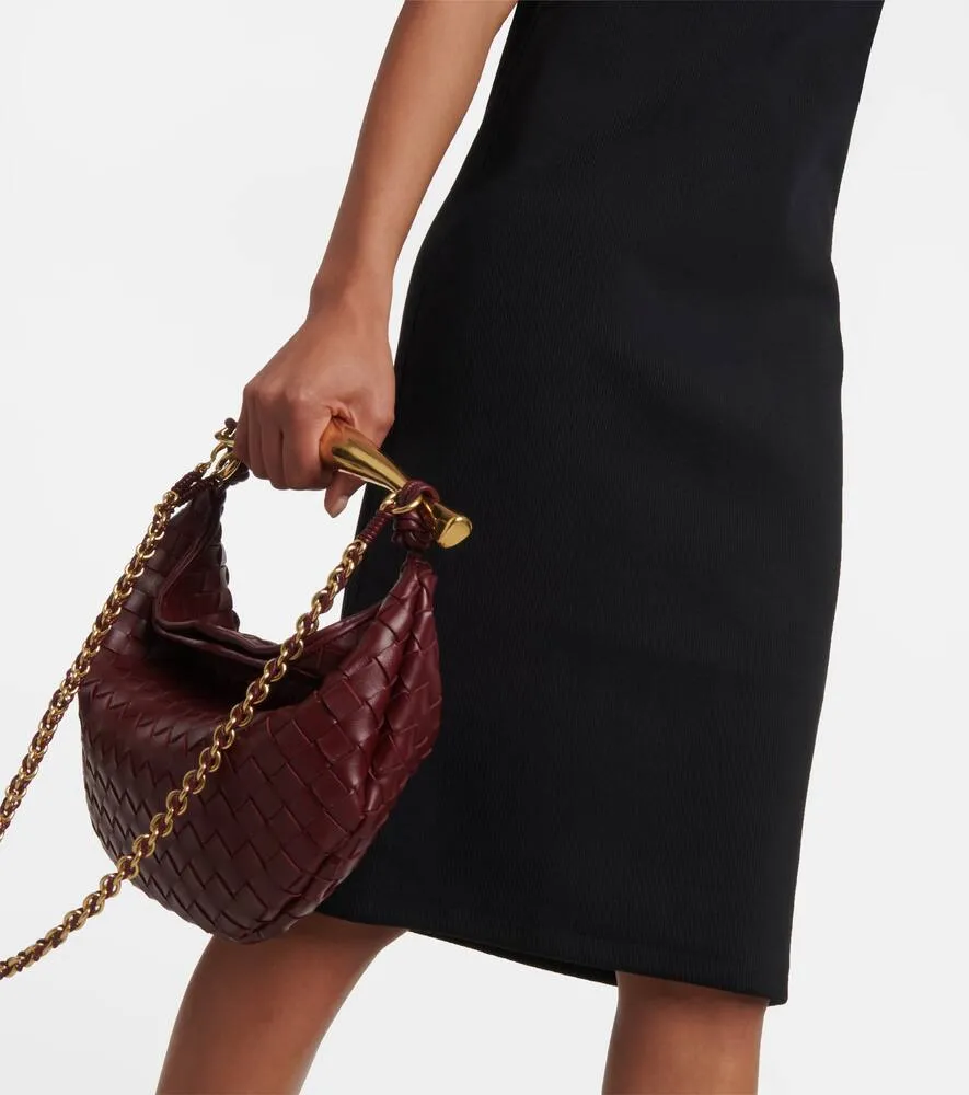 Bottega Veneta Ribbed-knit cotton jersey midi dress