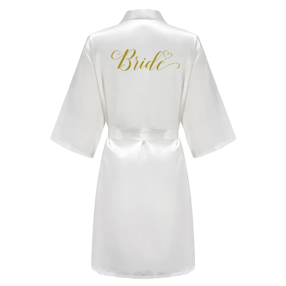 Bridal Party Custom Satin Robes for After Party Weddings