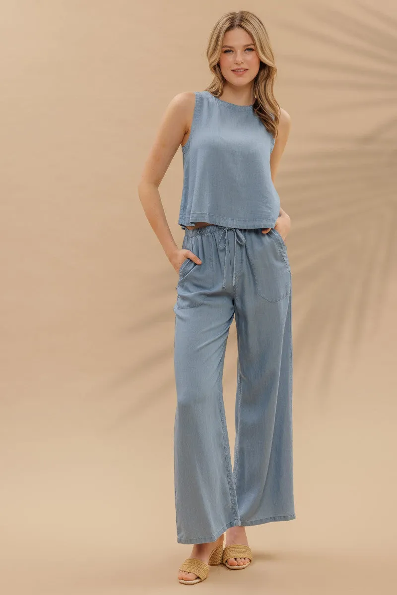 Chambray Pants