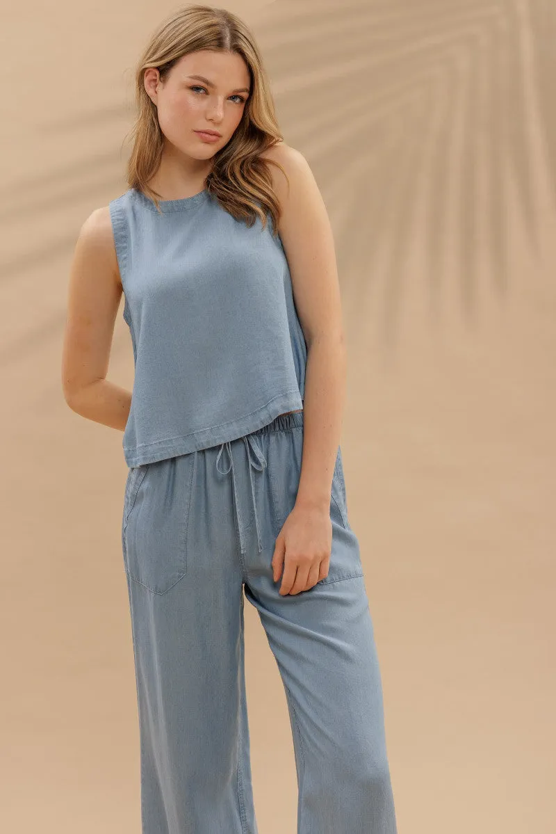 Chambray Pants