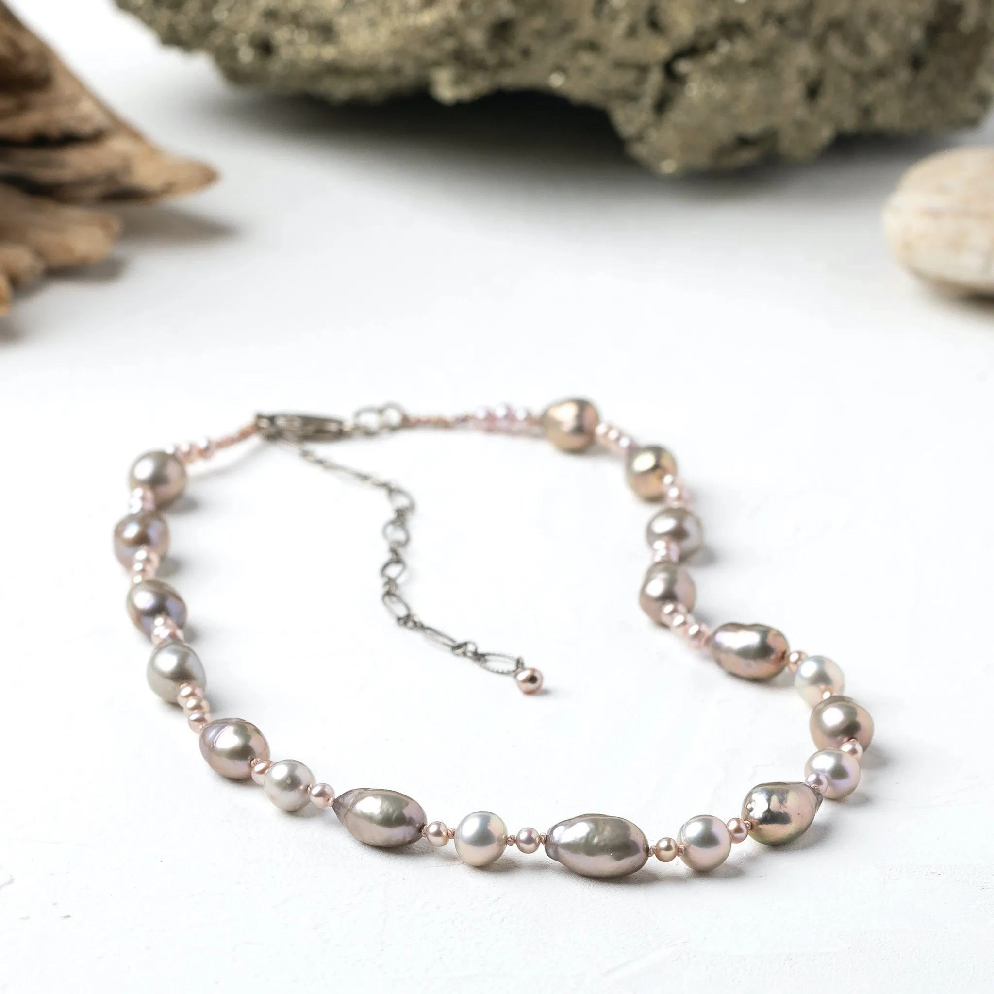 Champagne Pearls Necklace