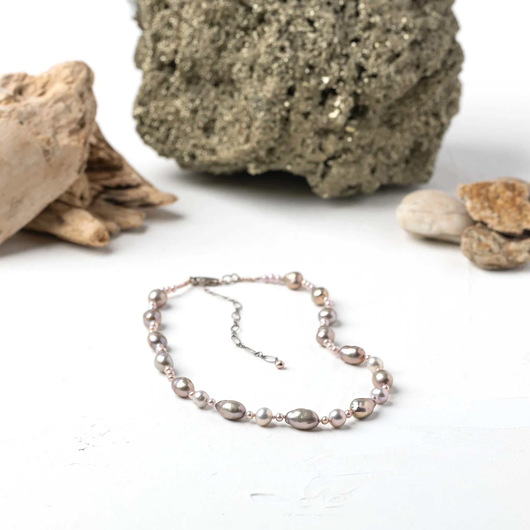 Champagne Pearls Necklace