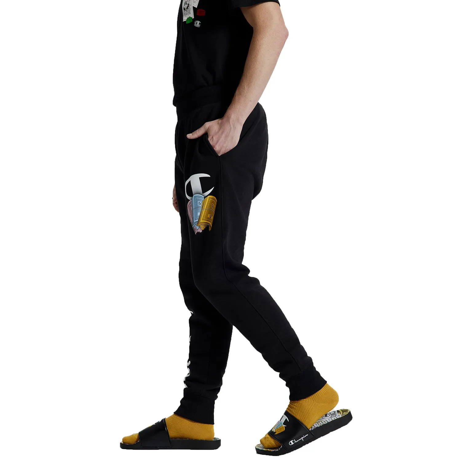 Champion Monopoly Reverse Weave "C Logo Money" Men's Joggers Black