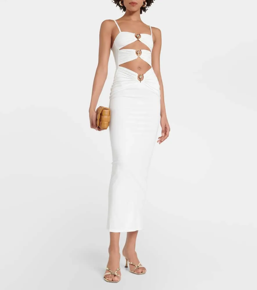 Christopher Esber Pierced Orbit midi dress