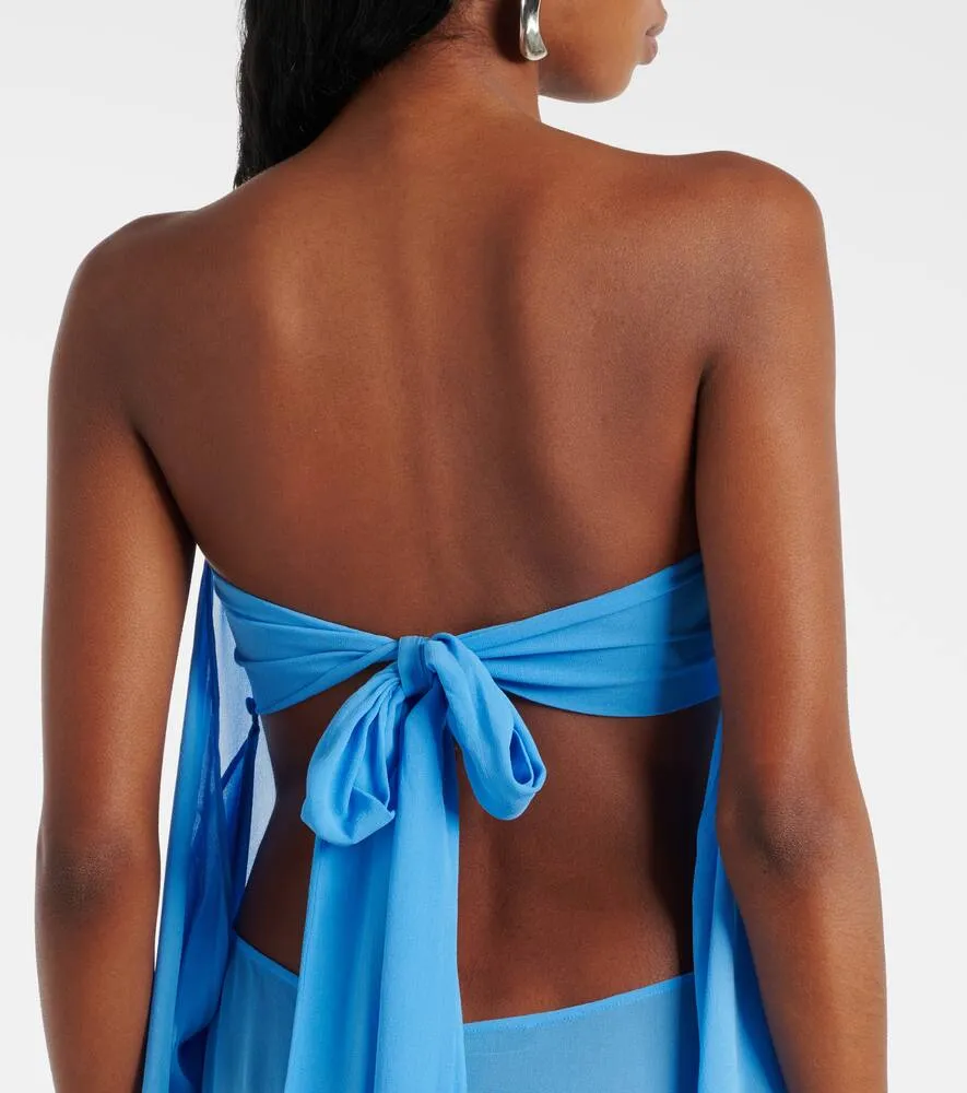 Christopher Esber Silk bustier dress