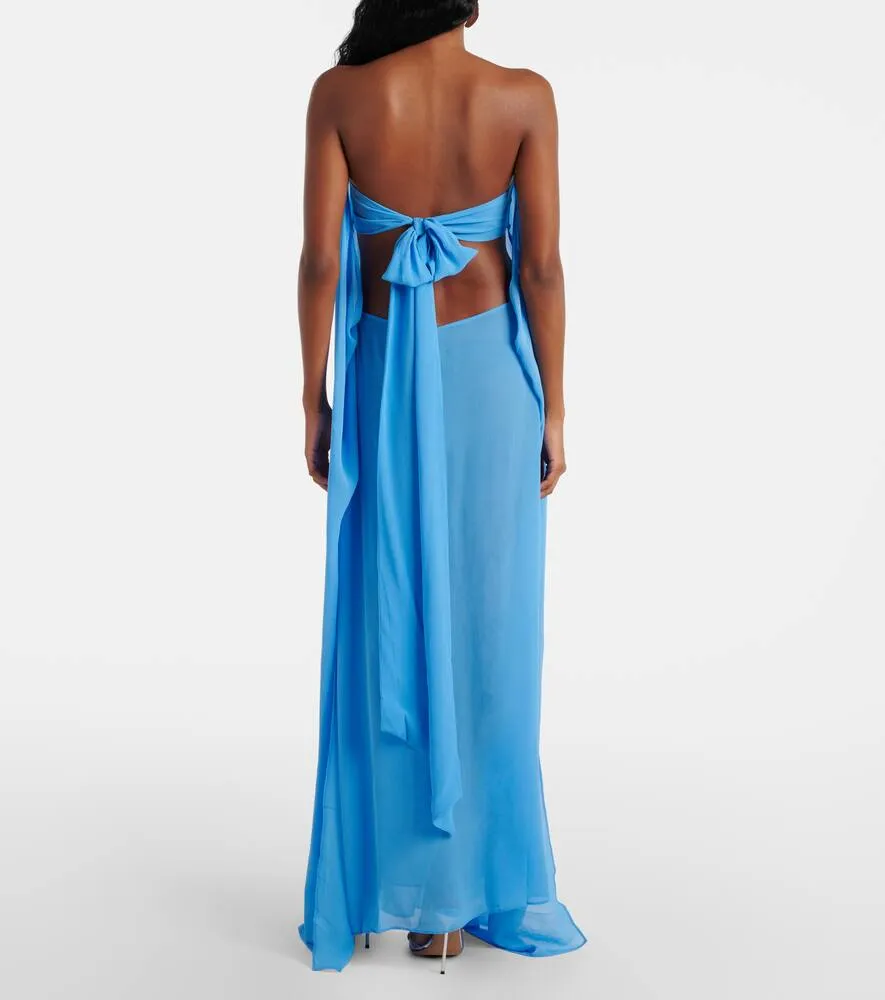 Christopher Esber Silk bustier dress