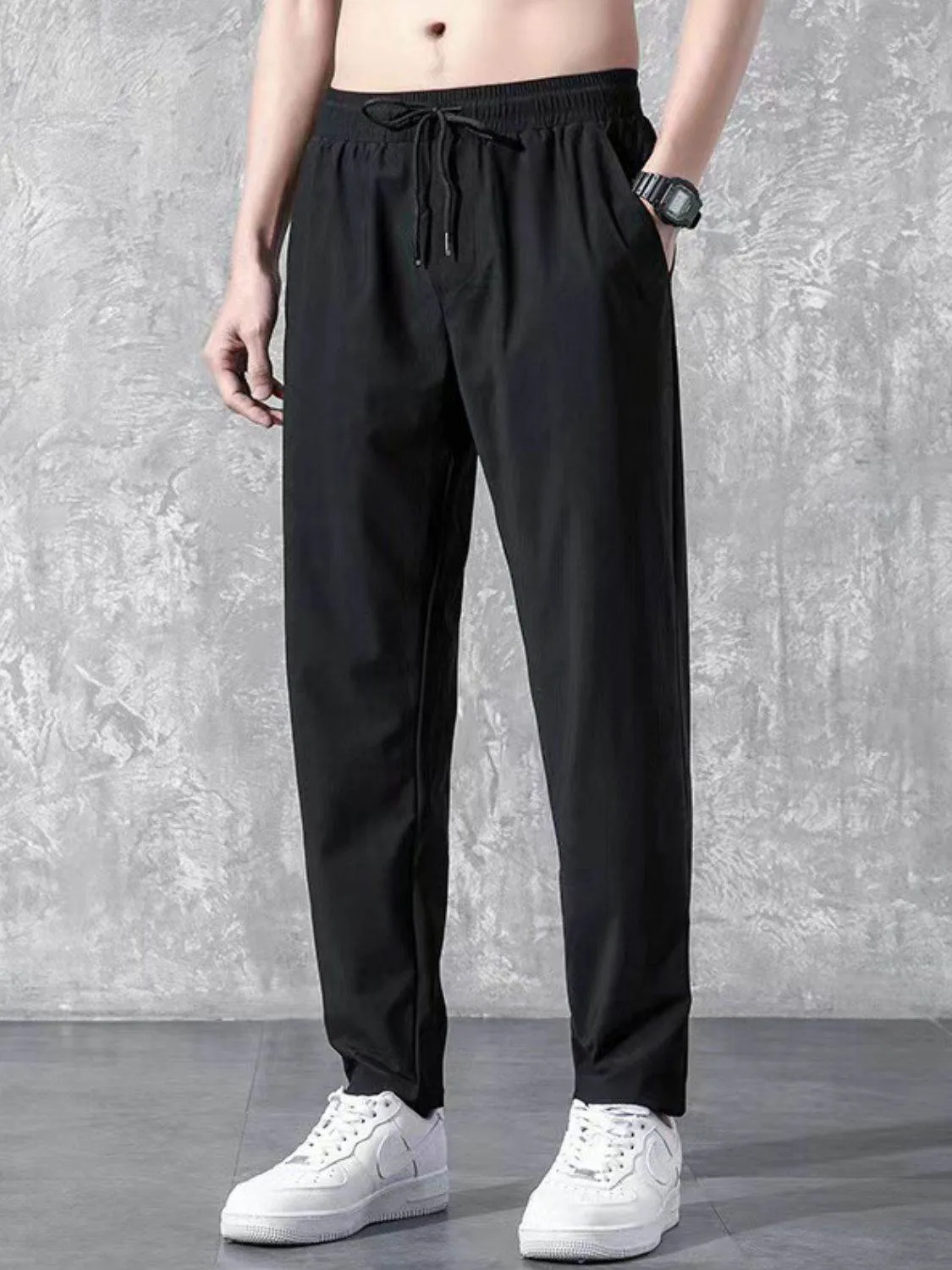 Drawstring Pants with Pockets