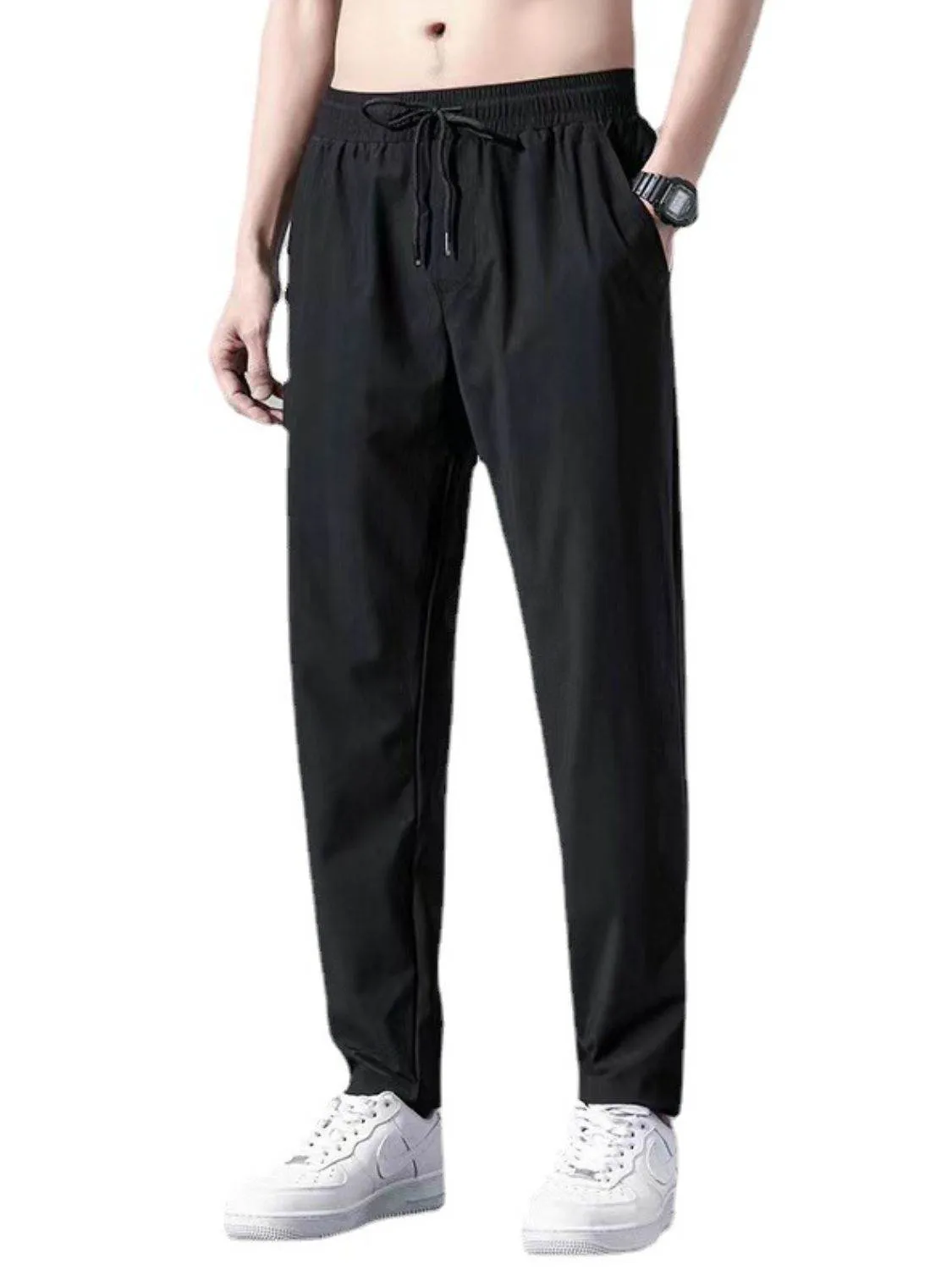 Drawstring Pants with Pockets