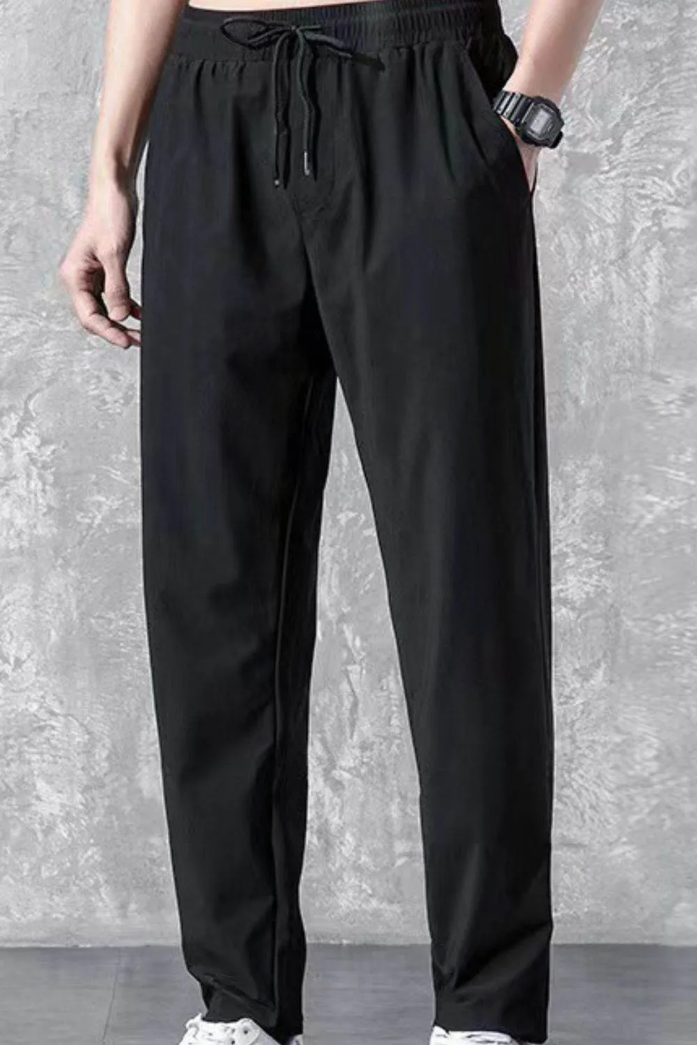 Drawstring Pants with Pockets