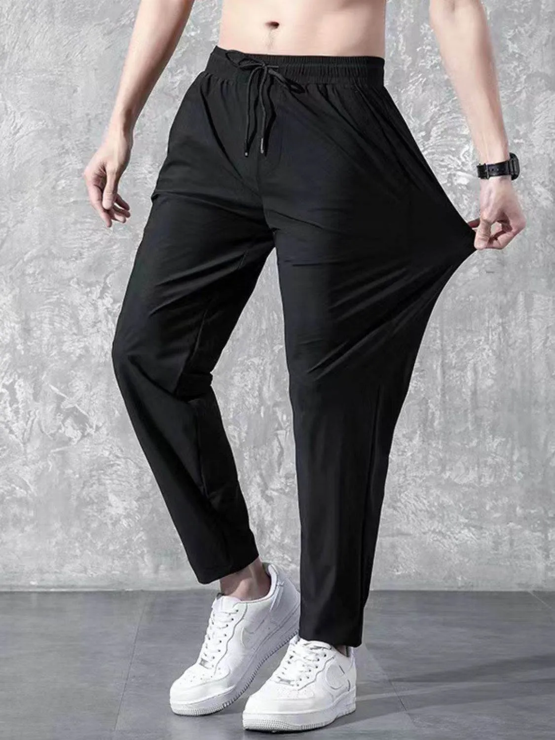 Drawstring Pants with Pockets