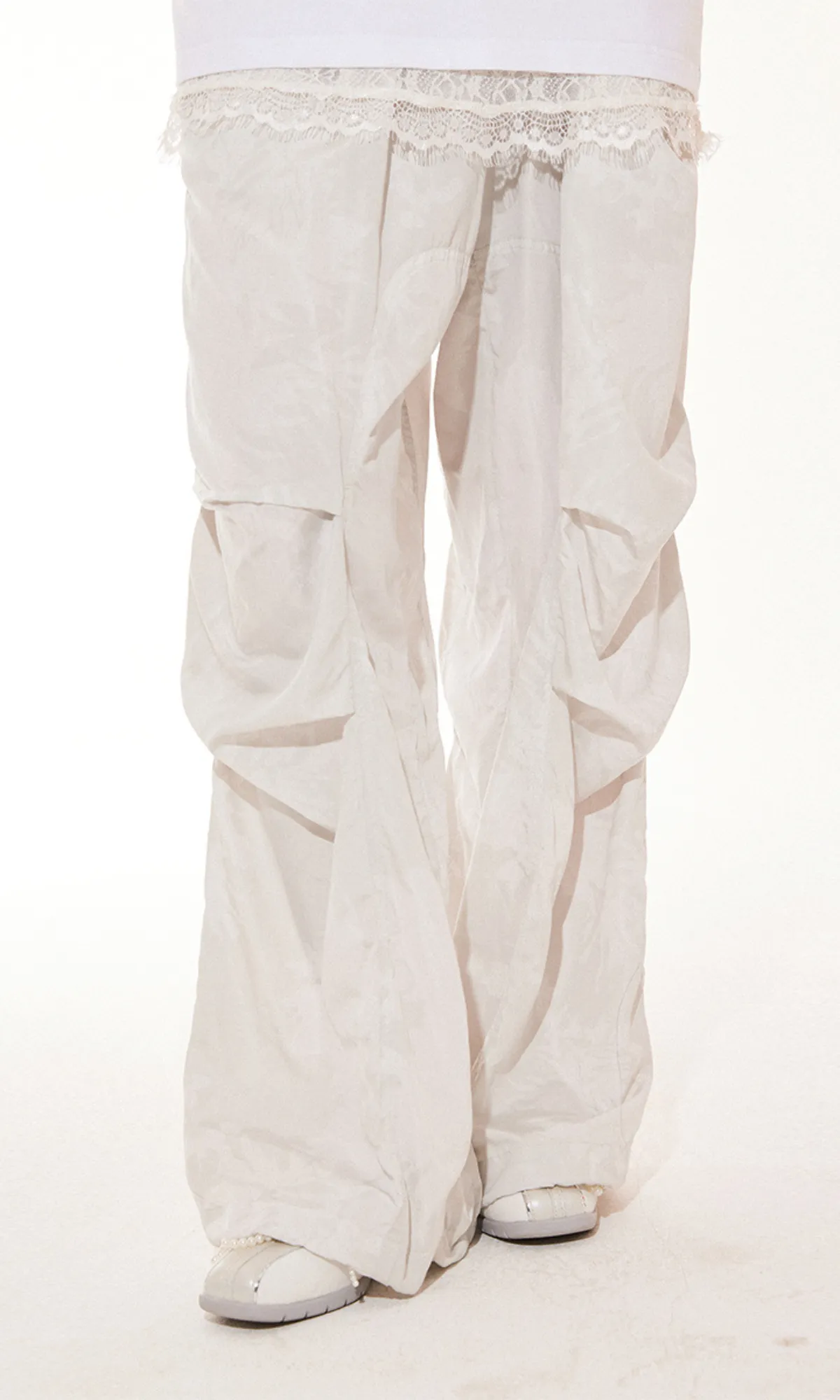 Drawstring Parachute Pants