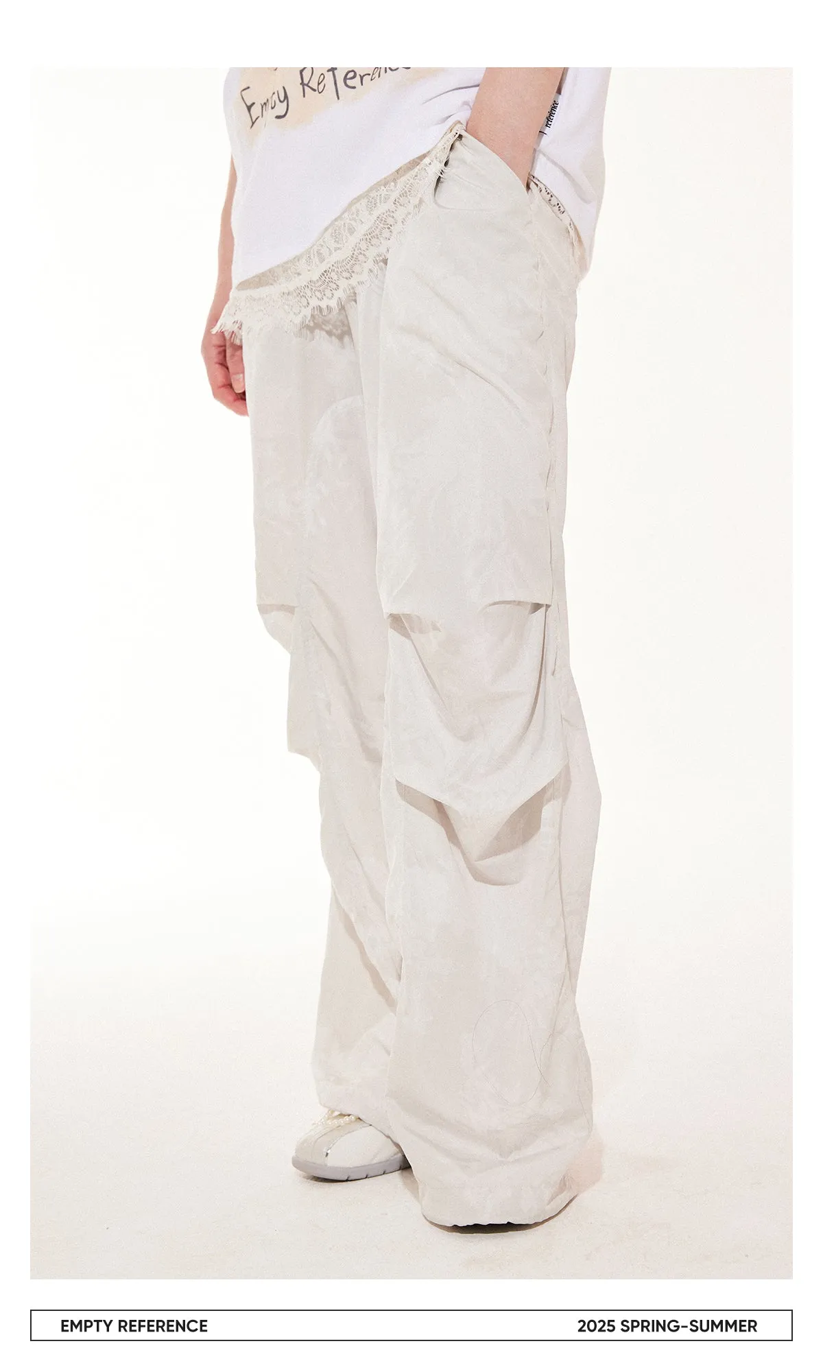 Drawstring Parachute Pants
