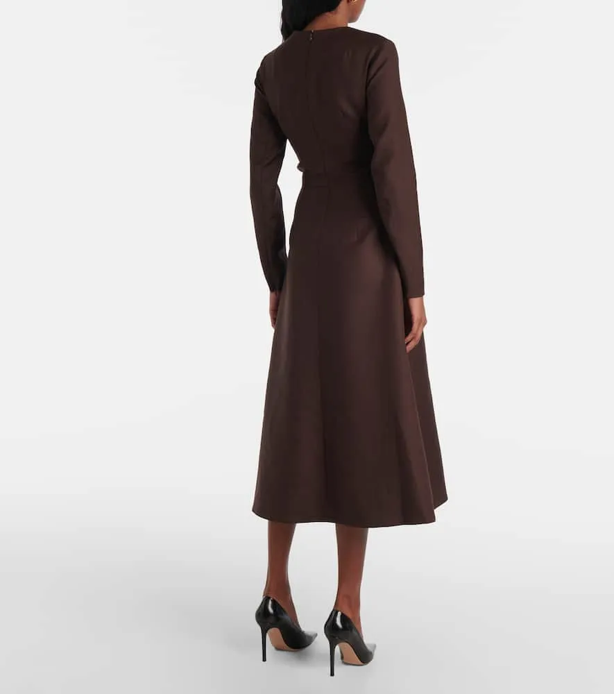 Emilia Wickstead Elta wool midi dress