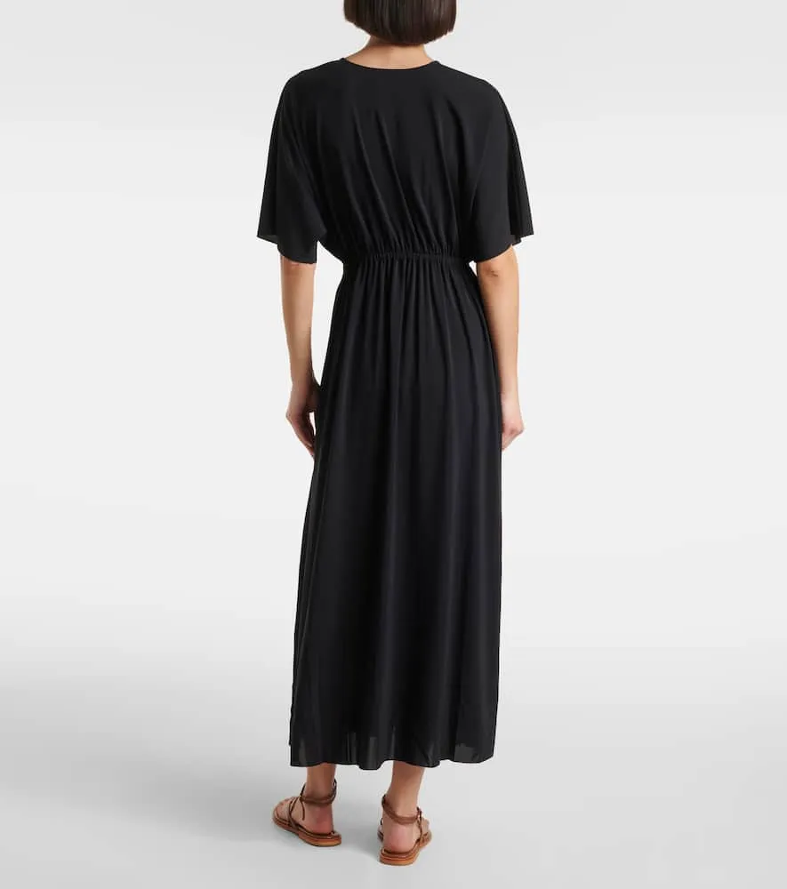 Eres Adele gathered jersey maxi dress