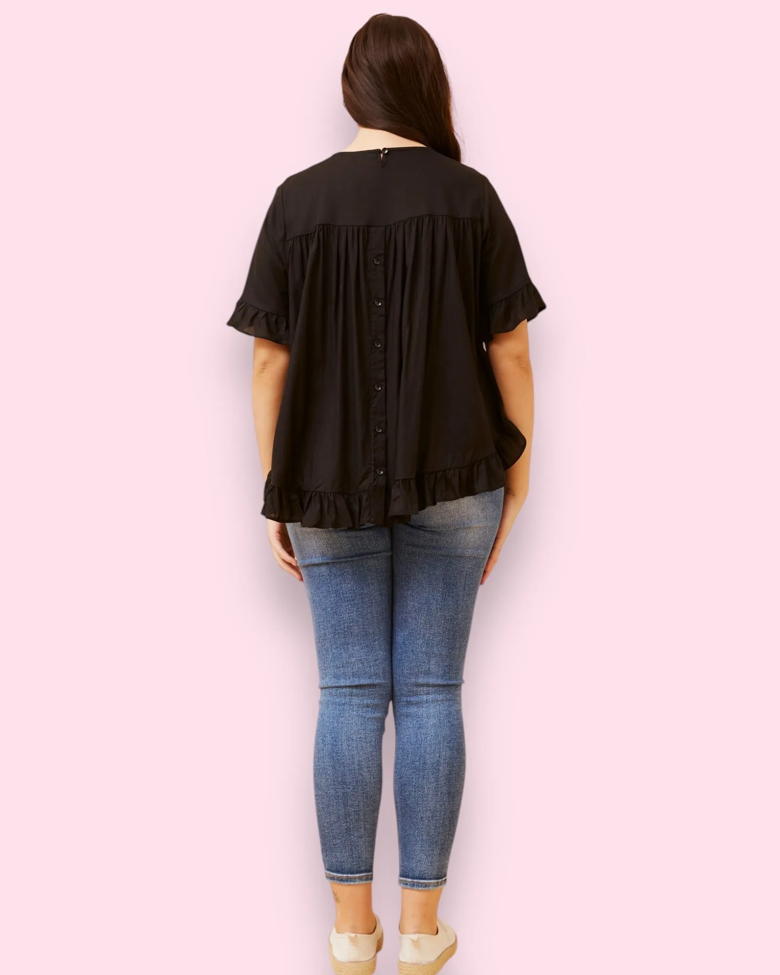 Frill Top With Back Buttons