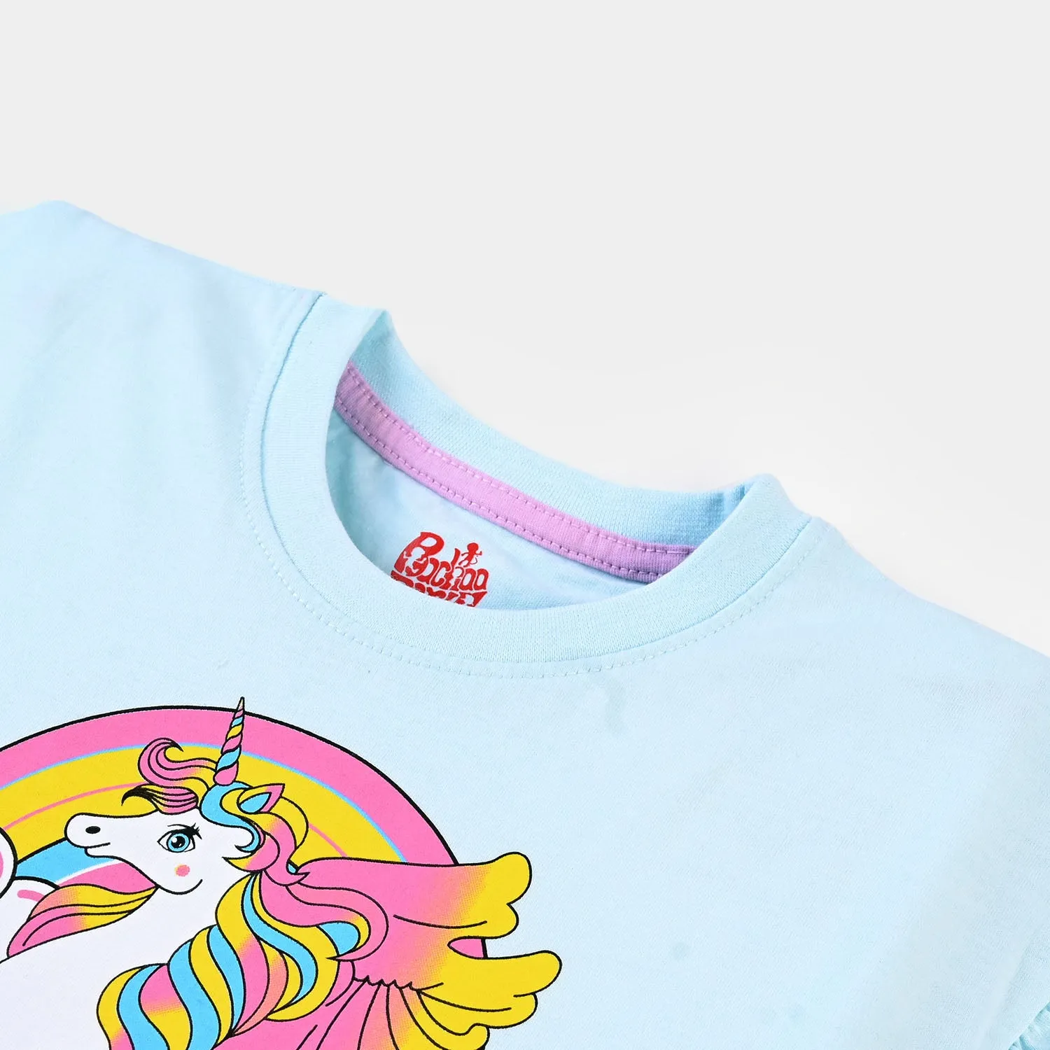 Girls T-Shirt Character- Sky Blue