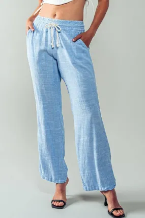 Luxury Linen Drawstring Pants