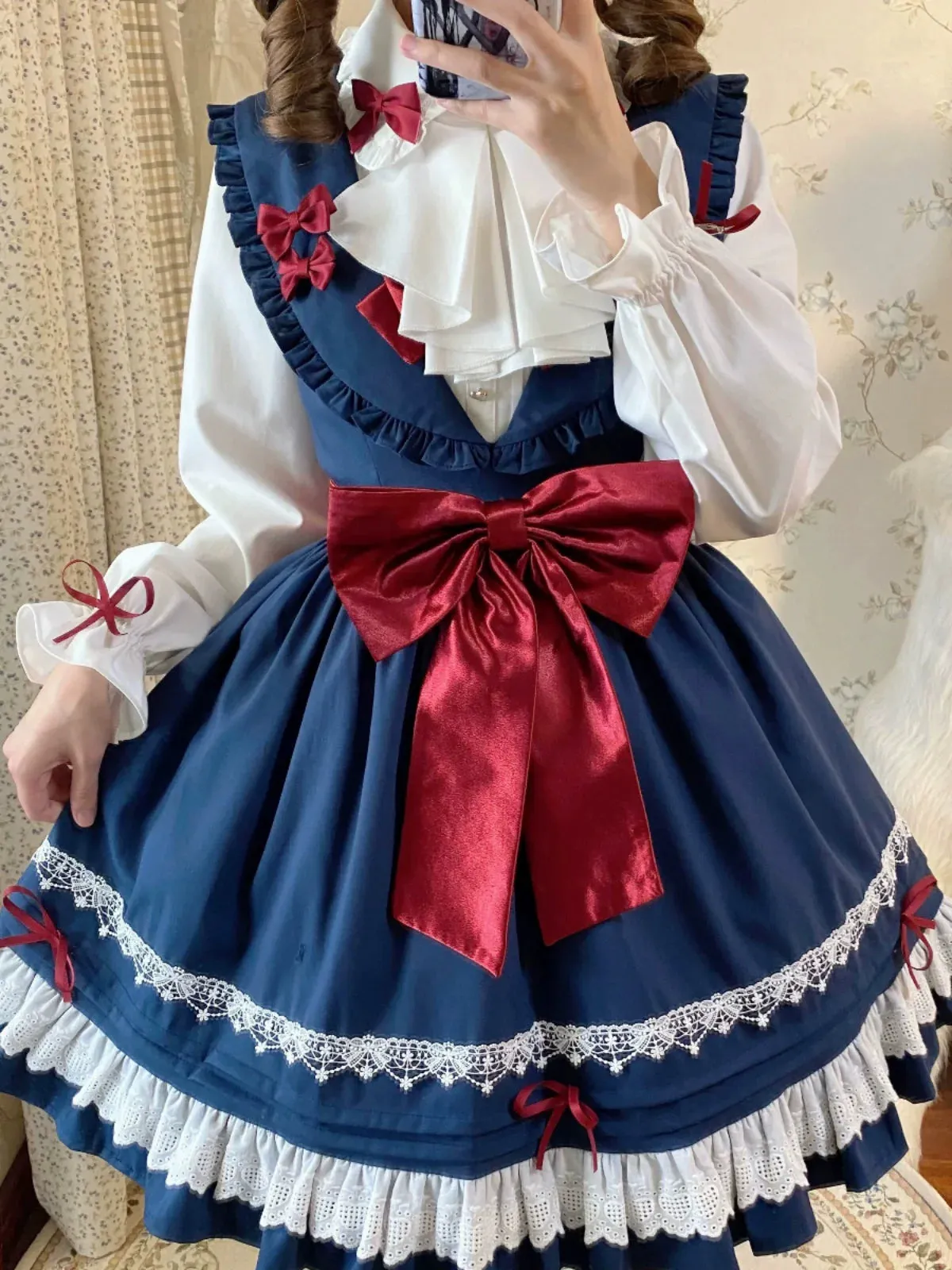 Original Love Letter Frill Ribbon Blouse