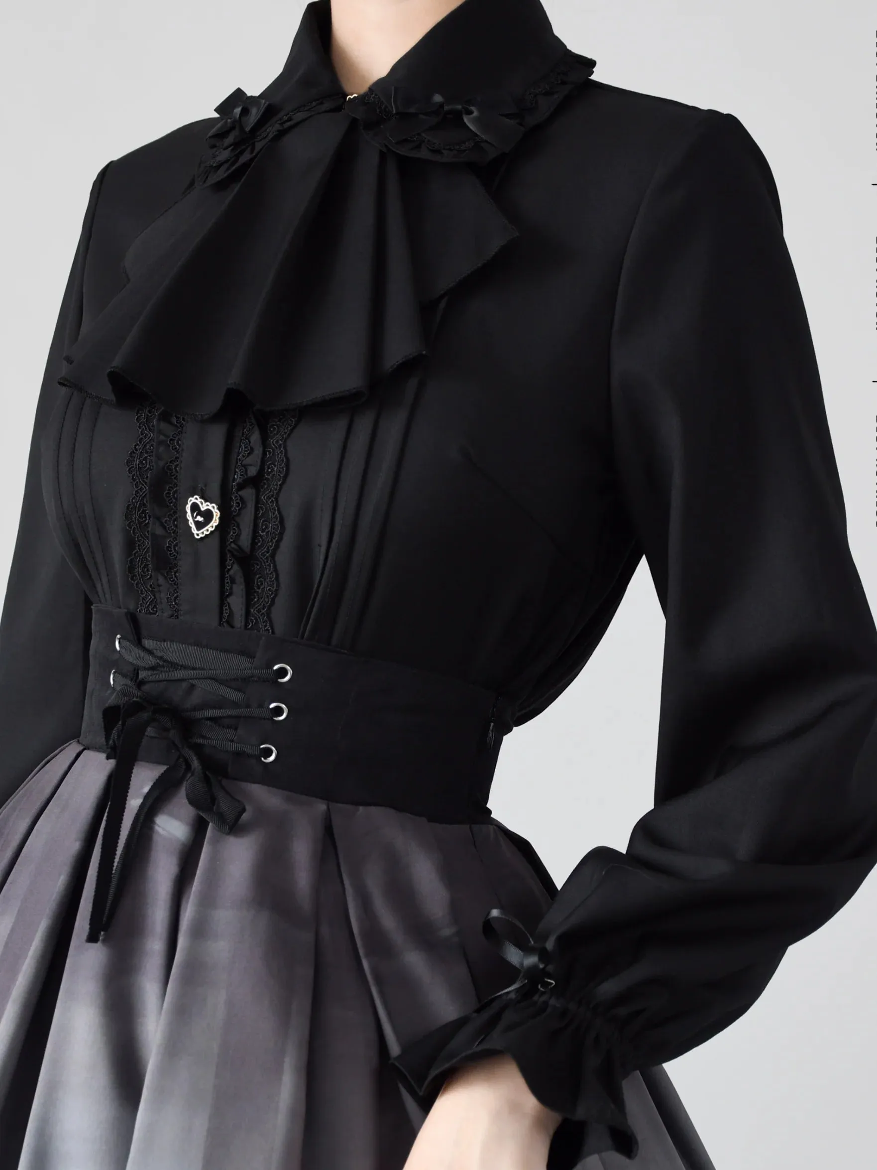 Original Love Letter Frill Ribbon Blouse
