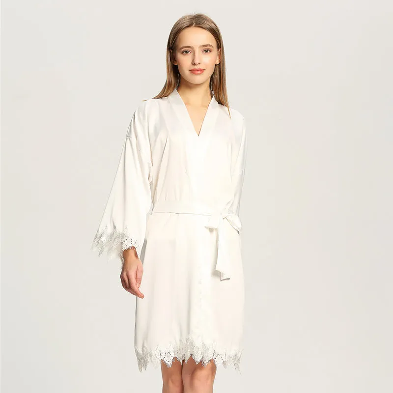 Personalised Print Luxe Bridal Bridesmaid Robe