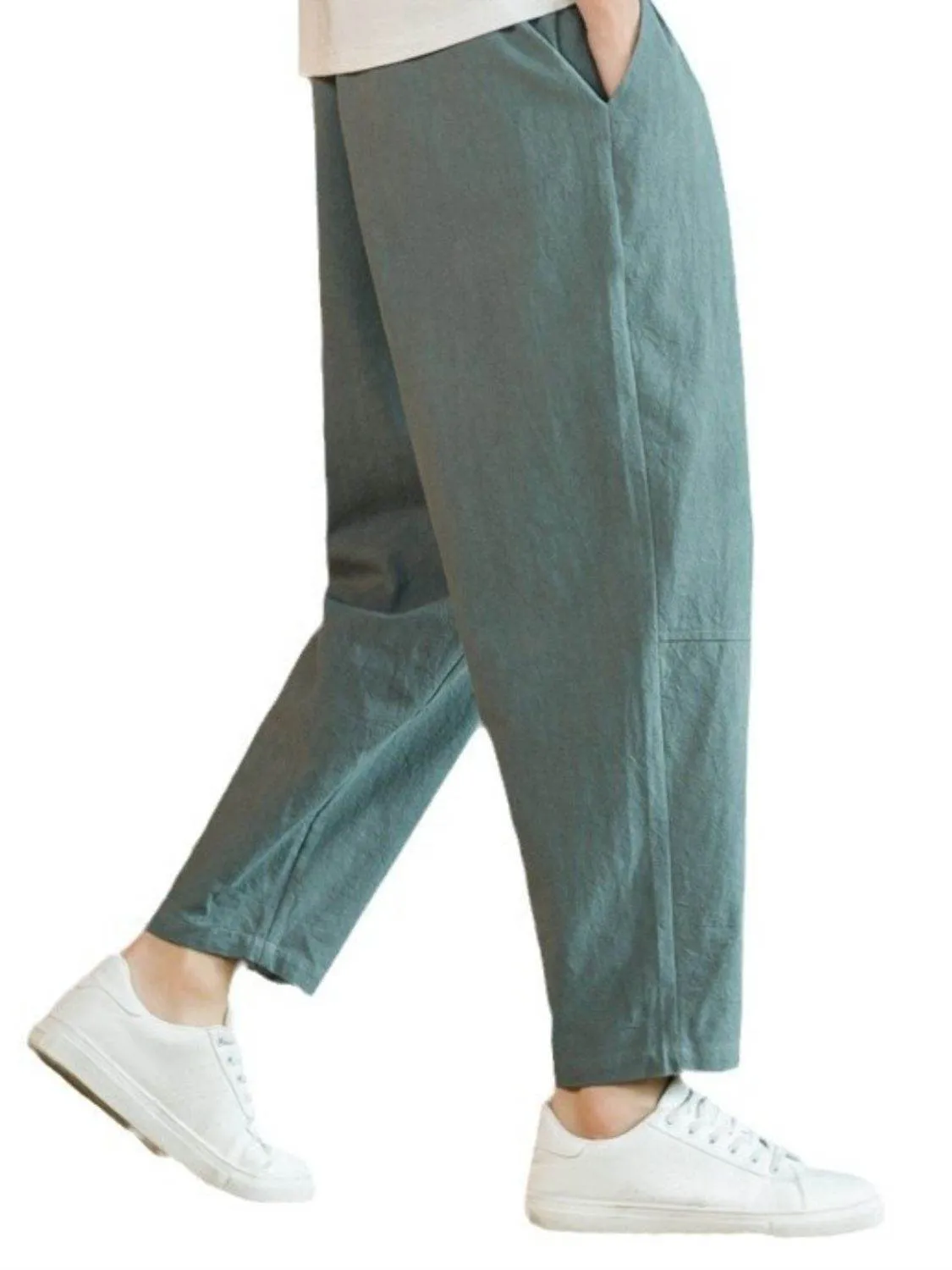 Plus Drawstring Pants with Pockets
