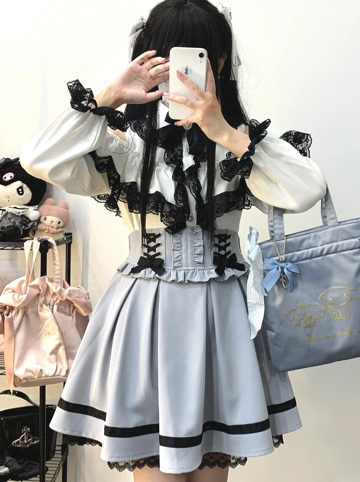 Race -up Waist Frill Chukart