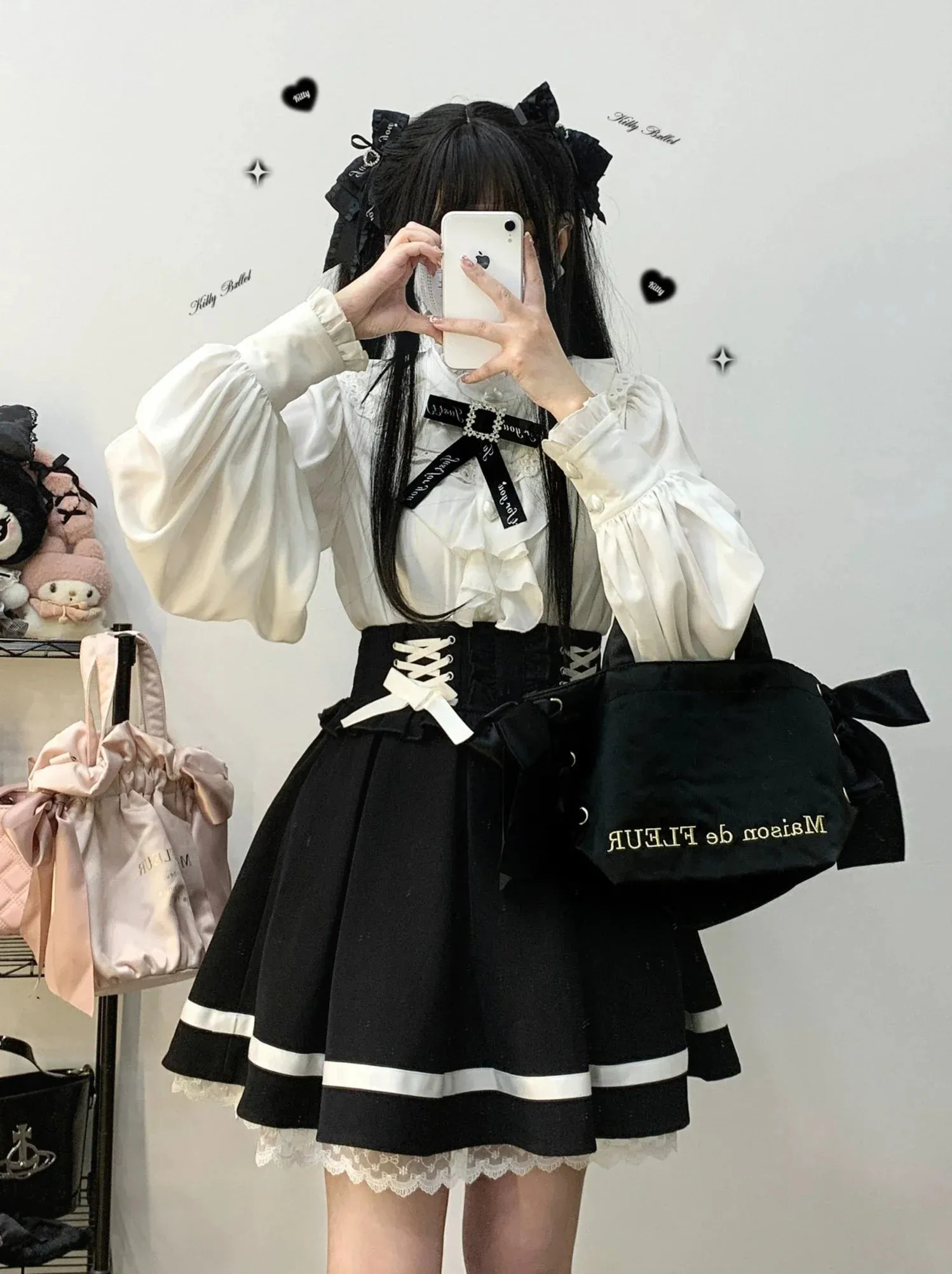 Race -up Waist Frill Chukart