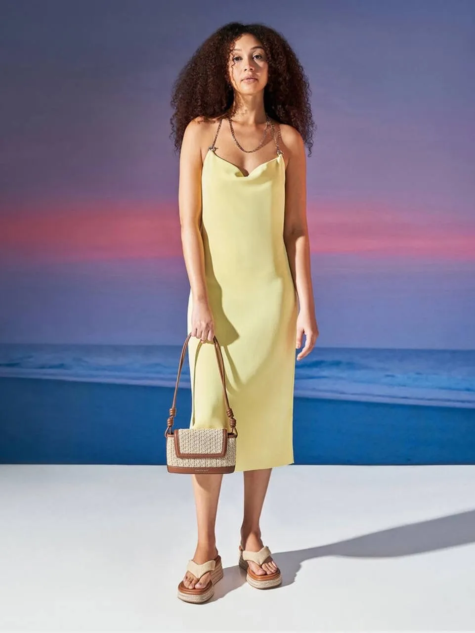 Raffia Knotted Strap Bag