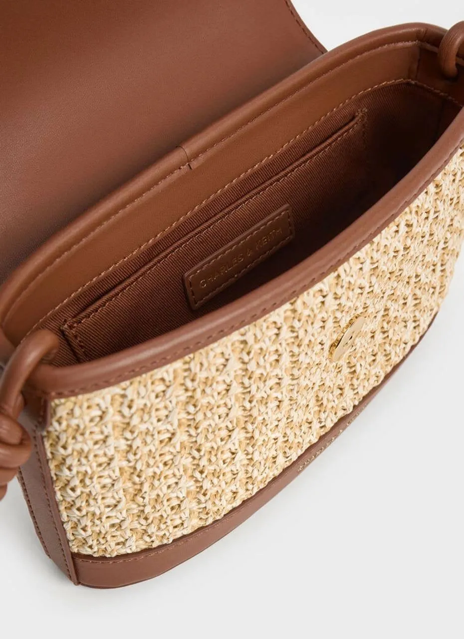 Raffia Knotted Strap Bag