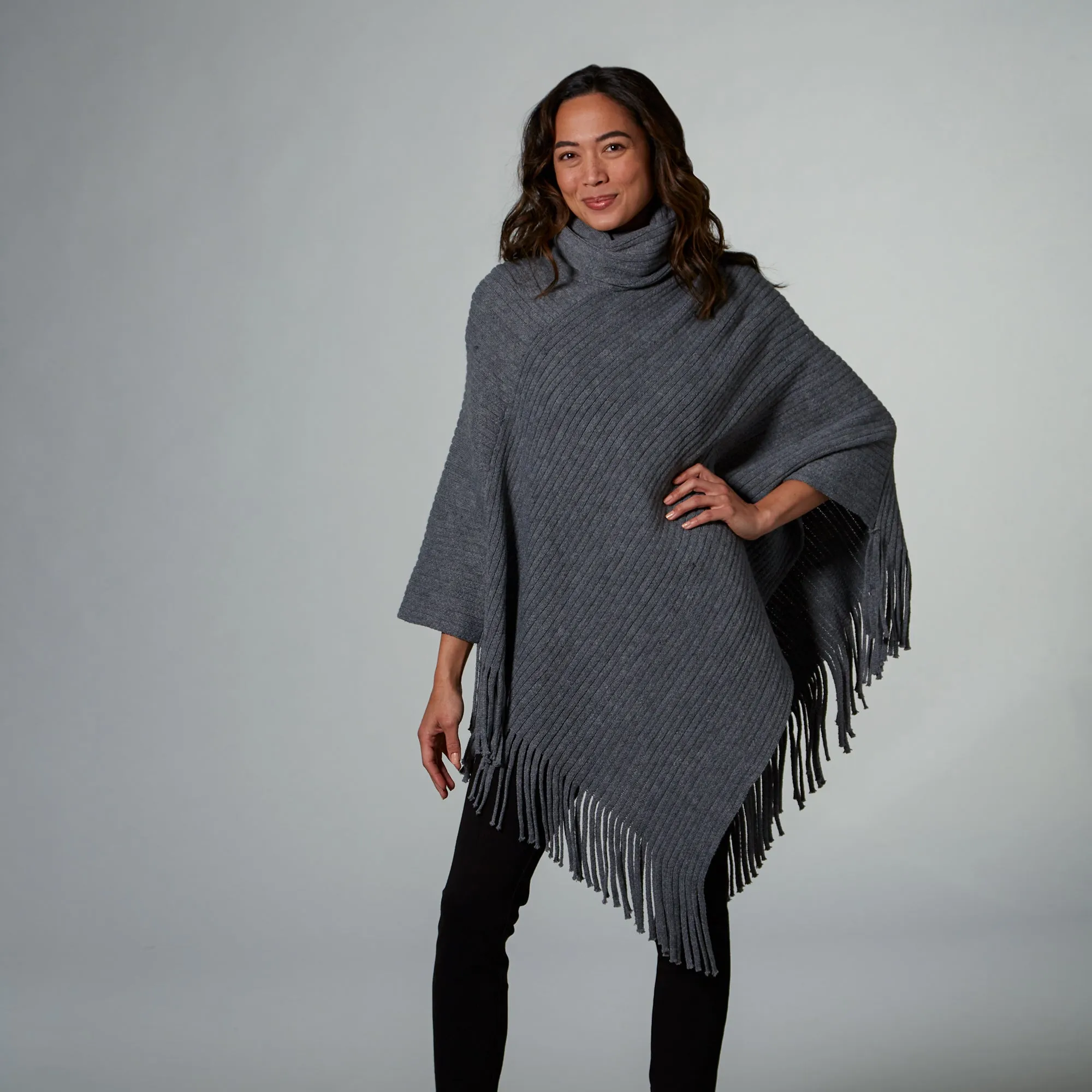 Riley Poncho - Gray
