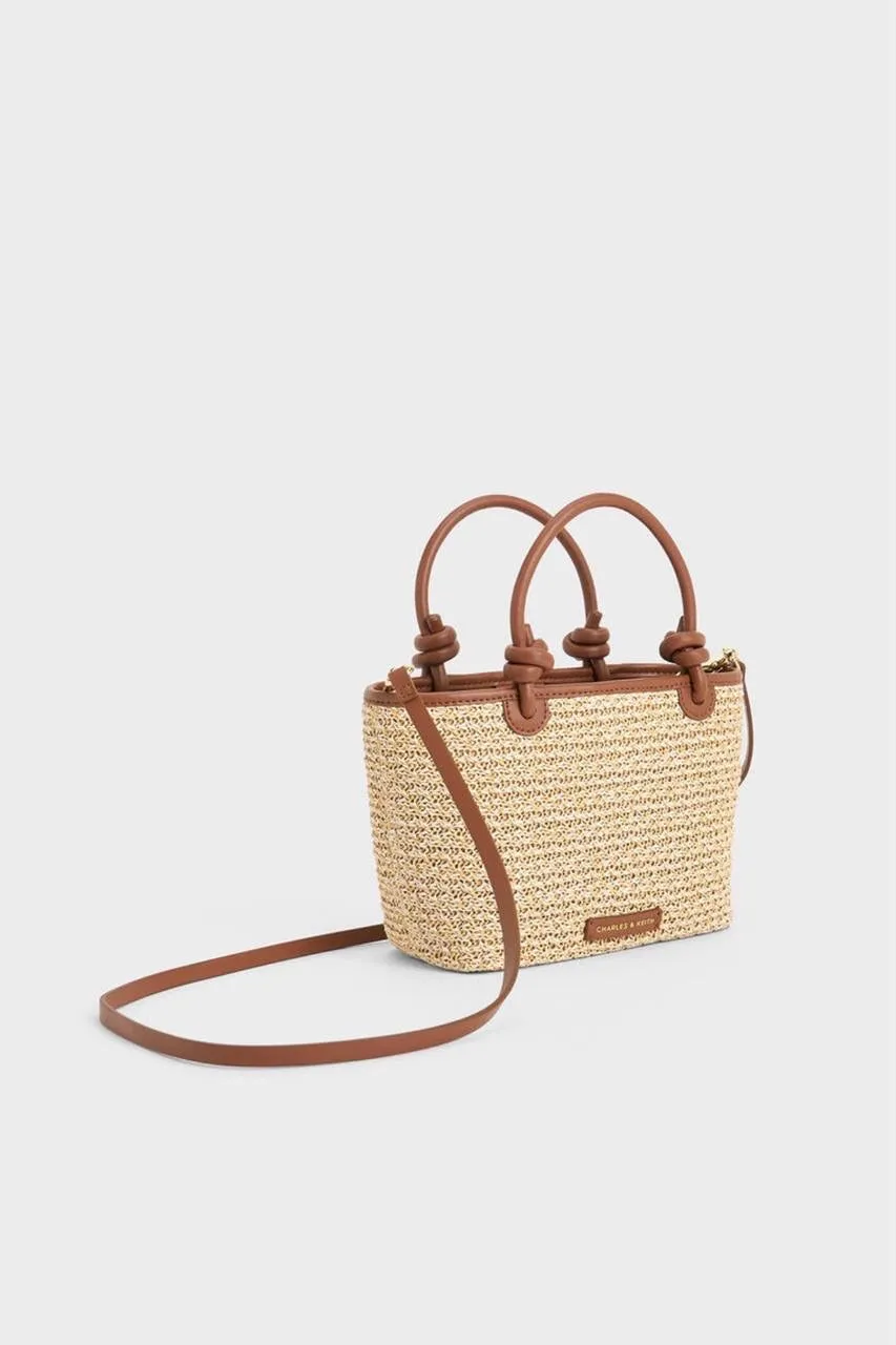 Sabine Knotted-Handle Tote Bag