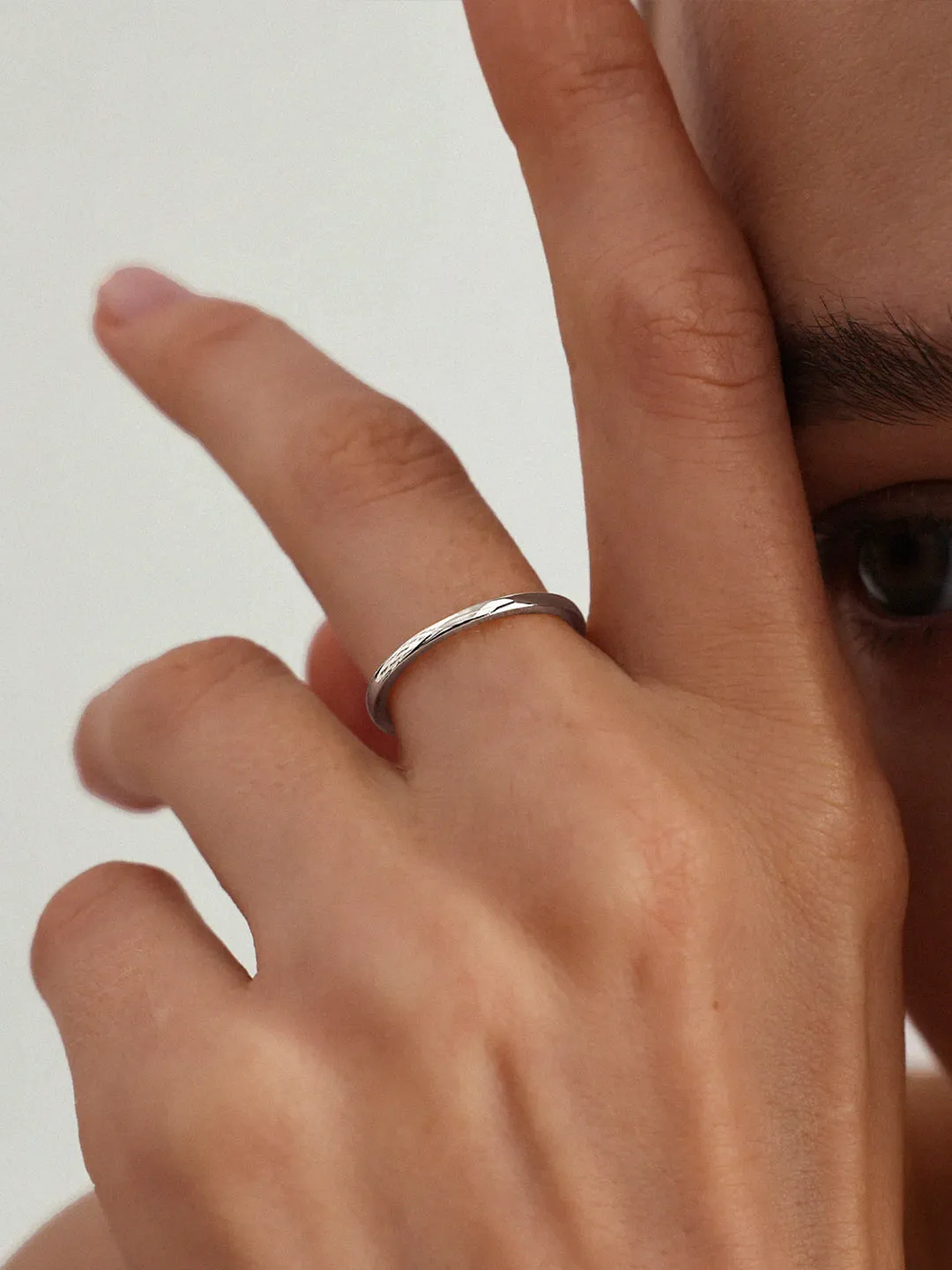 Silver Thin Stacker Ring