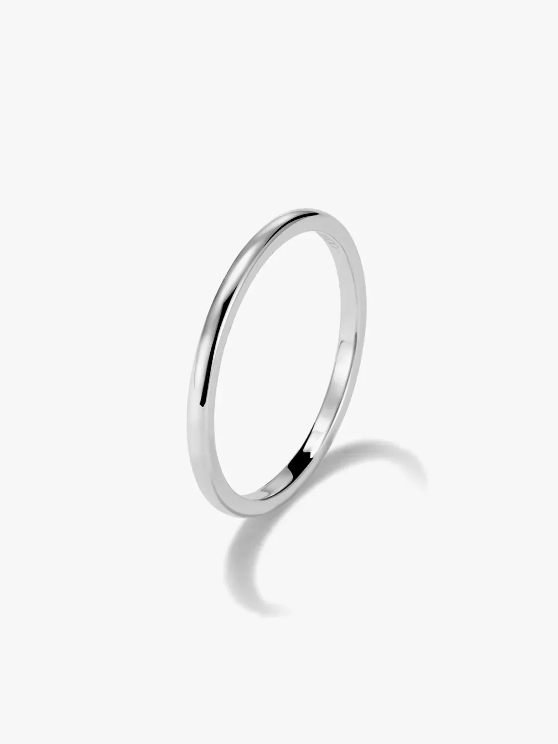 Silver Thin Stacker Ring