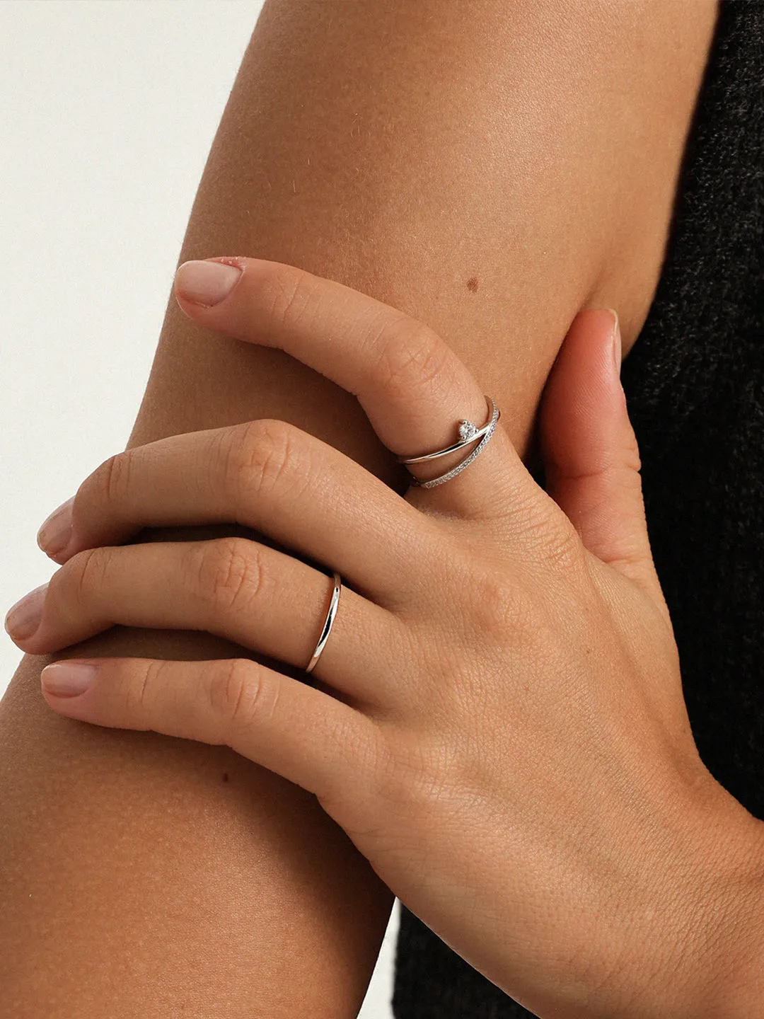 Silver Thin Stacker Ring