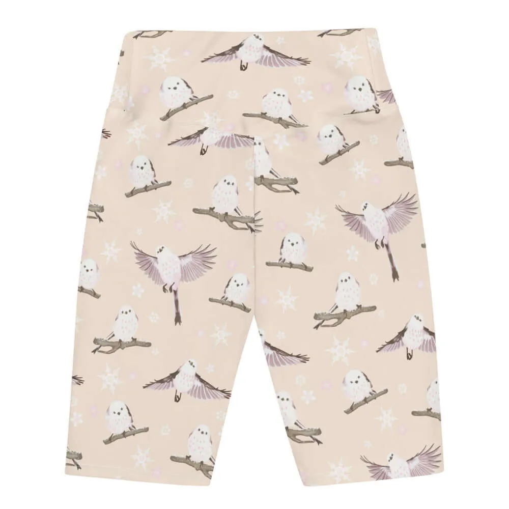 Snow Bird Biker Shorts