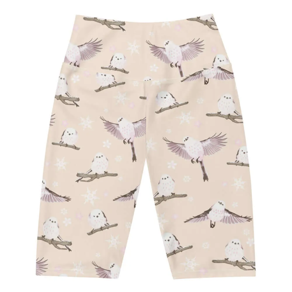 Snow Bird Biker Shorts