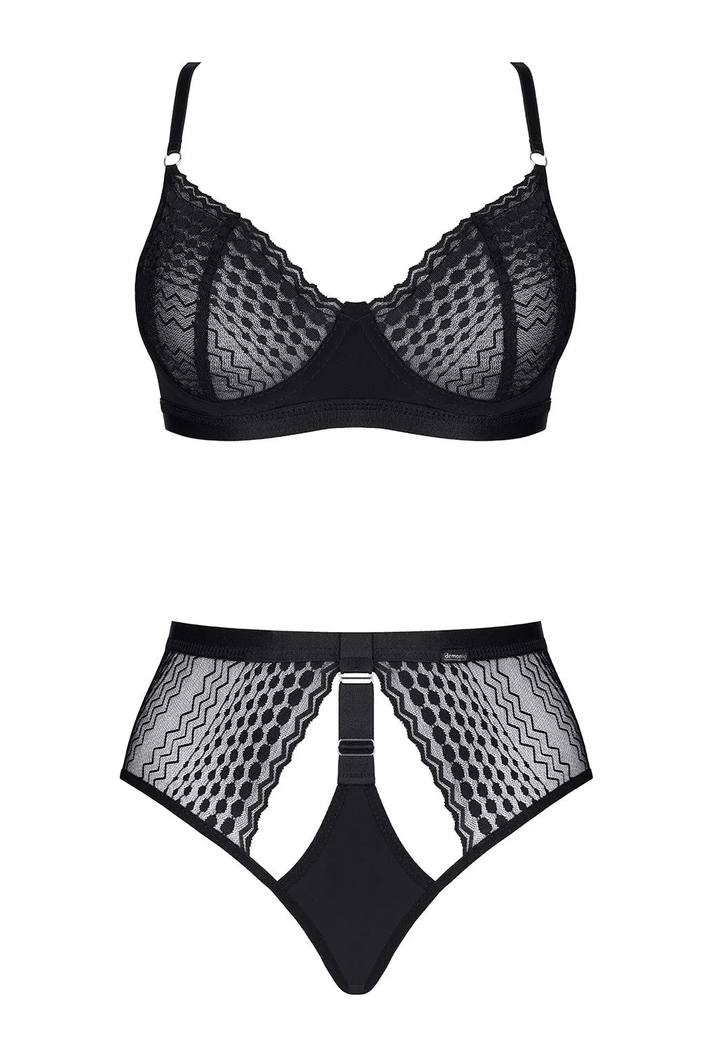 Soft Lace Bra & High Waisted Shorts Demoniq Sarita