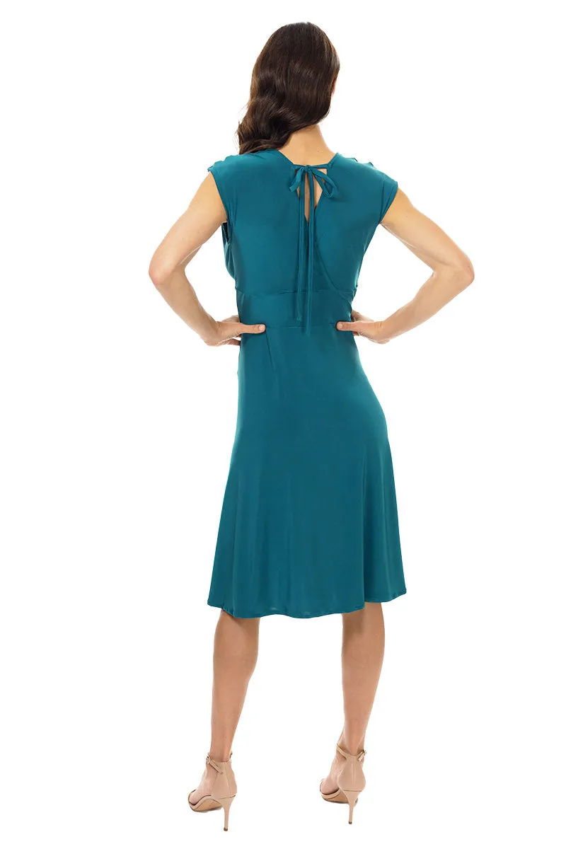 Teal Veronica Lake Dress