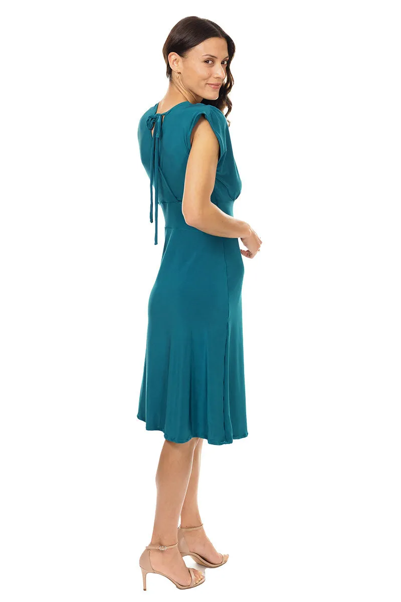 Teal Veronica Lake Dress