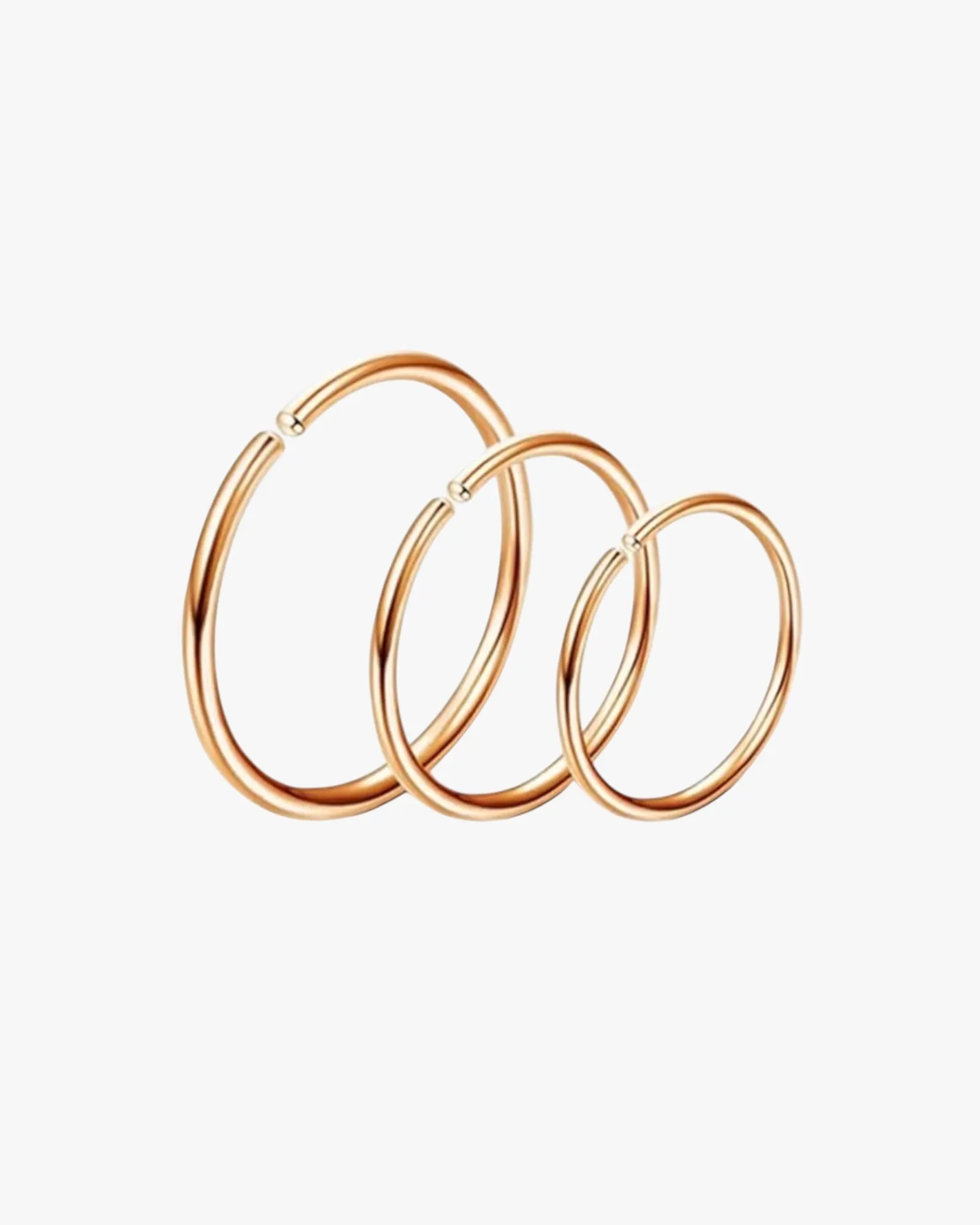 Triple Thin Hoop Set
